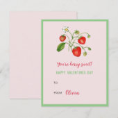 とってもスイート ハッピーバレンタインデー ミニメモ ノートカード (正面/裏面)