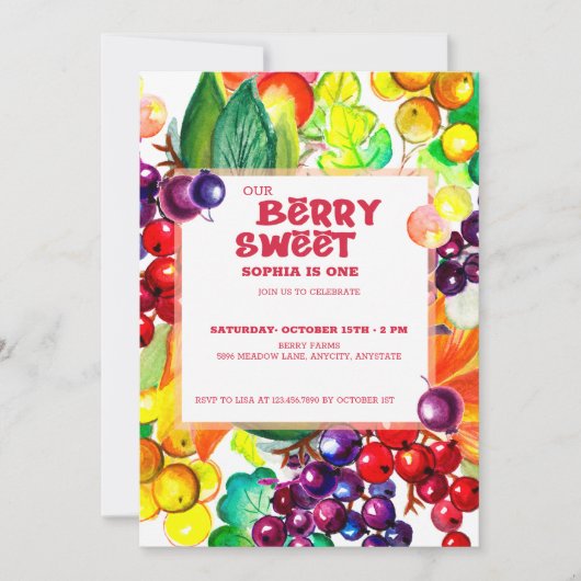 とってもスイート 招待状 (正面)