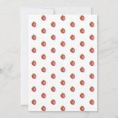 とってもスウィートなストロベリー レッドトラック ベイビーシャワー 招待状 (裏面)