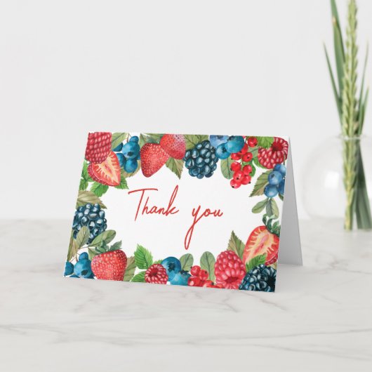 とってもスウィートなベイビーシャワー サンキューカード (正面)