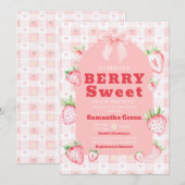 とってもスウィートなベイビーシャワー 招待状 (正面/裏面)