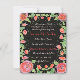 とってもスウィートなミニウェディング招待状 出欠カード