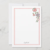 とってもピンクの招待状 招待状 (裏面)