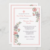 とってもピンクの招待状 招待状 (正面/裏面)