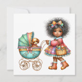 とってもプレシャスベイビーバギー テーマの招待状です 招待状 (正面)