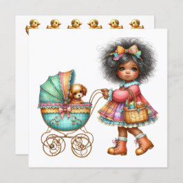 とってもプレシャスベイビーバギー テーマの招待状です 招待状