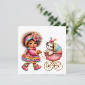 とってもプレシャスベイビーバギー テーマの招待状です 招待状 (スタンド正面)