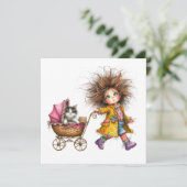 とってもプレシャスベイビーバギー テーマの招待状です 招待状 (スタンド正面)