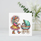 とってもプレシャスベイビーバギー テーマの招待状です 招待状 (スタンド正面)