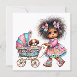 とってもプレシャスベイビーバギー テーマの招待状 招待状