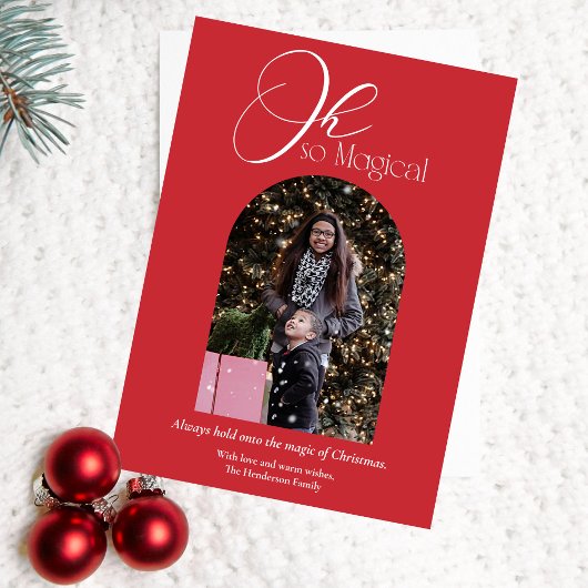 とってもマジカルなクリスマス写真 シーズンカード