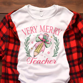 とってもメリーな教師のクコッテ風クリスマスシャツ トライブレンドTシャツ