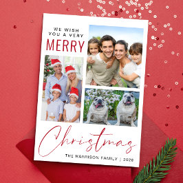 とってもメリーな3枚のクリスマスフォト シーズンカード
