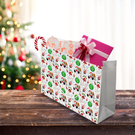 とってもメリーキャバリアーキングチャールズクリスマス ラージペーパーバッグ