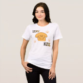 とっても優しいかわいい子犬 トライブレンドTシャツ (正面全面)