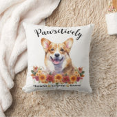 とっても可愛い犬 感謝の気持ち クッション (ブランケット)