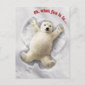 とっても大きな雪の天使 インビテーションポストカード (正面)