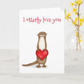 とっても愛してるよ カワイイカエル君 バレンタインカード カード (黄色い花)