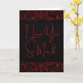 とっても愛してるよ グリッター バレンタイン カード (黄色い花)