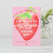 とっても愛してるよ スイート ストロベリー バレンタイン シーズンカード (スタンド正面)