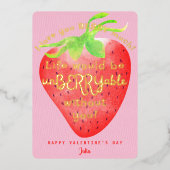 とっても愛してるよ スイート ストロベリー バレンタイン 箔シーズンカード (正面)