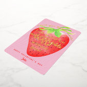 とっても愛してるよ スイート ストロベリー バレンタイン 箔シーズンカード (回転した状態)