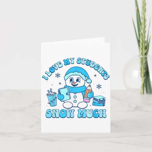 とっても愛してるわ生徒たち 雪の多い冬の先生 カード (正面)
