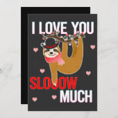 とっても愛してるスロー マッチ スロース・バレンタインギフト シーズンカード (正面/裏面)