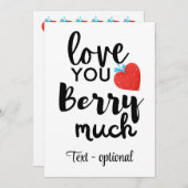 とっても愛してる - かわいいバレンタインデー パーソナライズ シーズンカード (正面/裏面)