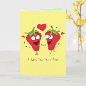 とっても愛してる - バレンタインのグリーティングカード カード (黄色い花)