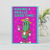 とっても楽しいぬるいピクルスバケーションサマー サンキューカード (スタンド正面)