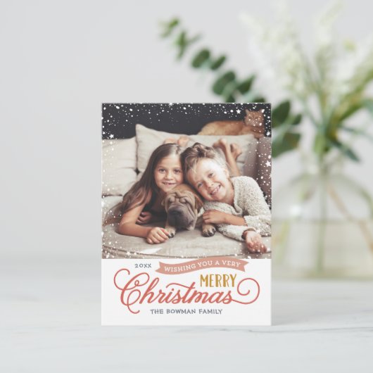 とっても楽しいクリスマススクリプト写真 シーズンポストカード (スタンド正面)