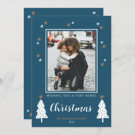 とっても楽しいクリスマスツリードゥードル 現代の写真 シーズンカード
