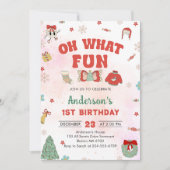 とっても楽しいクリスマス誕生日パーティー 招待状 (正面)