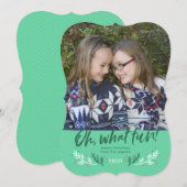 とっても楽しいホリデーカード 大きな写真付き シーズンカード (正面/裏面)