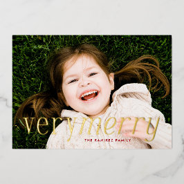 とっても楽しいホリデーカード 箔シーズンカード