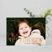 とっても楽しいホリデーカード 箔シーズンカード (立ち正面)