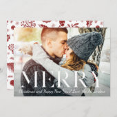 とっても楽しいルーラルスタイルのクリスマスカード シーズンカード (正面/裏面)