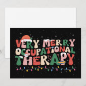 とっても楽しい作業療法クリスマスOT Xmas シーズンカード (正面/裏面)