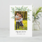 とっても楽しい水彩の葉の写真 シーズンカード (スタンド正面)