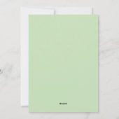 とっても楽しい水彩の葉の写真 シーズンカード (裏面)