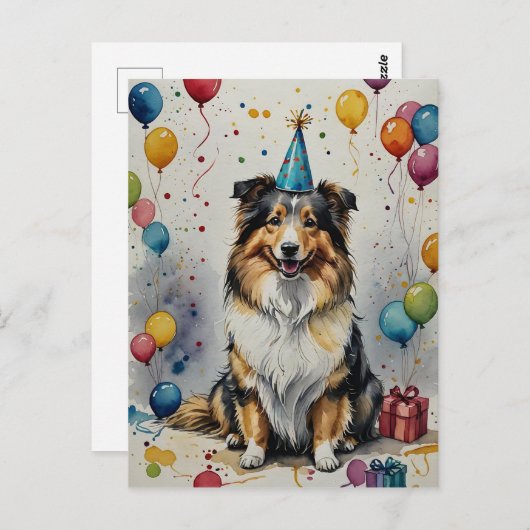 とっても楽しい誕生日 - カスタマイズ可能 ポストカード (正面/裏面)