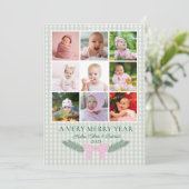 とっても楽しい1年、初めてのクリスマス、写真カード シーズンカード (スタンド正面)