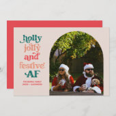 とっても楽しい!お祭り気分満載のホリデー写真カード シーズンカード (正面/裏面)