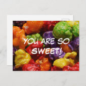 とっても甘いキャンディポップコーンのポストカード ポストカード (正面/裏面)