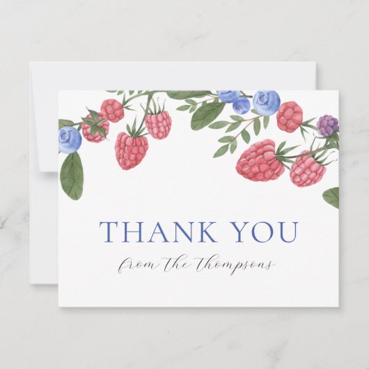 とっても甘いサマー ベリーシャワー ありがとう サンキューカード (正面)