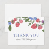 とっても甘いサマー ベリーシャワー ありがとう サンキューカード (正面/裏面)