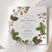 とっても甘いスイートストロベリーベイビーシャワー招待状 招待状