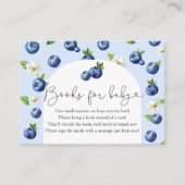 とっても甘いブルーベリーベイビーシャワーブック 赤ちゃんのために エンクロージャーカード (正面)