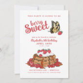 とっても甘い女の子の誕生日ブランチ 招待状 (正面)